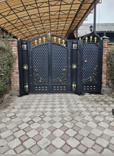 Откатные ворота: Ворота Бишкек принимаем заказы+ доставка и установка — 17