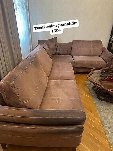 Künc divan satılır. Açılan mexanizmlidir, bazası yoxdur. Ölçüsü 3.28 x