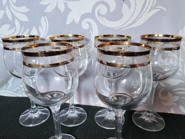 Čaše: Case kristal za vino Bohemija,rucni rad 60te.god. Case kristal,rucna na lalafo.rs — 7 Čaše: Case kristal za vino Bohemija,rucni rad 60te.god. Case kristal,rucna — 7