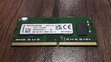 Operativ yaddaş (RAM): Operativ yaddaş (RAM) Kingston, 8 GB, 3200 Mhz, DDR4, Noutbuk üçün, İşlənmiş