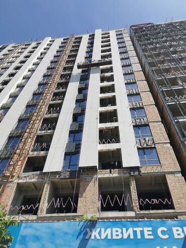 дешевые квартиры в оше: 2 комнаты, 101 м², 13 этаж, ПСО (под самоотделку)