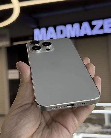 Уюлдук телефондор жана аксессуарлар: IPhone 15 Pro Max, Колдонулган, 256 ГБ, Күмүш, Заряддоочу түзүлүш, Коргоочу айнек, Каптама, 84 % — 4