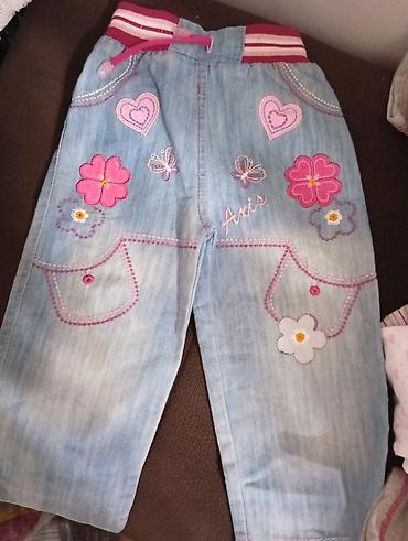 ana ve bala: Uşaq üçün cins şalvarlar (2 ədəd dəst) - Material: yumşaq denim — 2