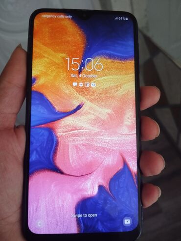 Samsung: Samsung Galaxy A10, 32 GB, rəng - Göy, Sensor, İki sim kartlı