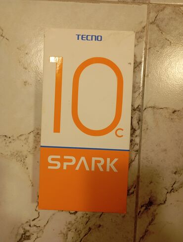 Tecno: Tecno Spark 10C, 128 GB, rəng - Göy, Zəmanət, Düyməli, Barmaq izi