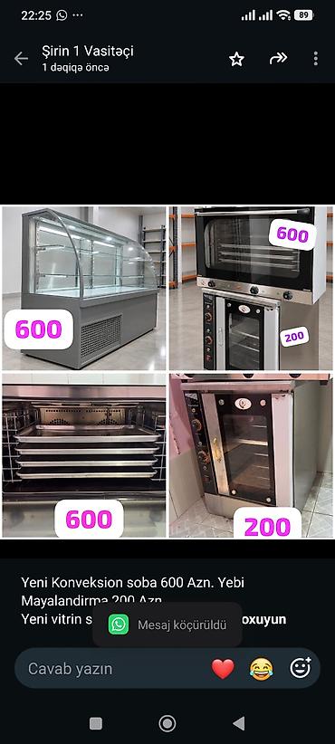Yeni Konveksion soba 600 Azn. Yebi Mayalandirma 200 Azn. Yeni vitrin lalafo.az -da Yeni Konveksion soba 600 Azn. Yebi Mayalandirma 200 Azn. Yeni vitrin