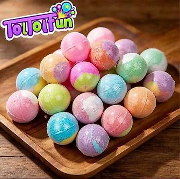 rumenko sastav: Akcija . Od danas jedna kupka - bombica sa malom igrackom Cena — 5