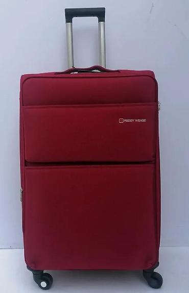Putni koferi i torbe: Set kofera za putovanje – 3 komada, crvena boja - Brend: Reddy Wengie — 7