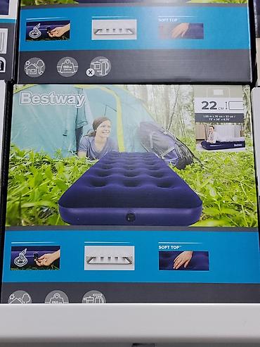 Надувные матрасы: Надувной матрас Bestway с флокированным покрытием Soft Top - — 1