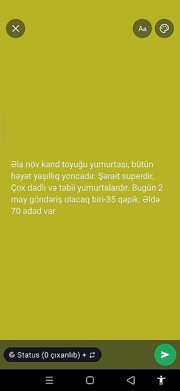 bildircin eti: TƏBİİ TOYUQ YUMURTASI tələsin bügun 2 may göndəriş olacaq!!! — 1