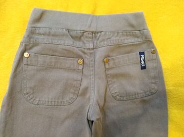 Pantalone: PRIMIGI ORIGINAL italijanske pantalone za decake sive boje 100% pamuk — 4