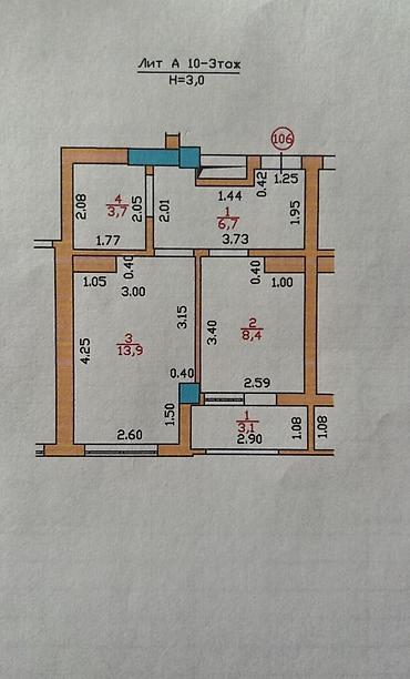 1 комната, 36 м², Тунгуч мкр Элитка, 10 этаж, Косметический ремонт