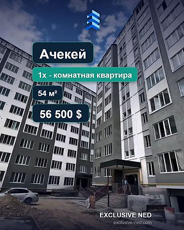 56: 1 комната, 54 м², Кок-Жар ж/м Элитка, 1 этаж, Косметический ремонт — 1