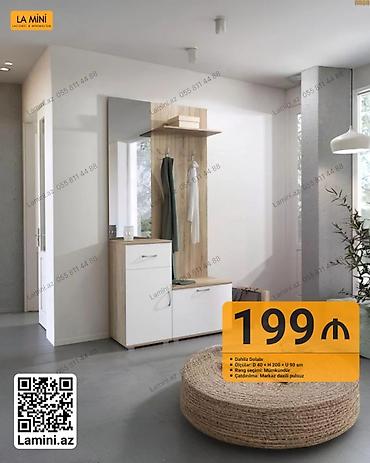 Мебель: Dəhliz dolabı – LA MINI dizaynı - Ölçülər: D 40 × H 200 × U 90 sm - — 1