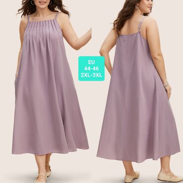 Haljine: 2XL (EU 44), bоја - Lila, Oversize, Na bretele