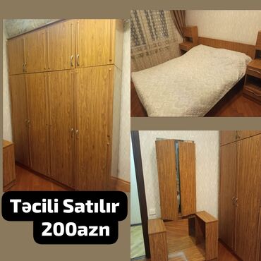 Yataq otağı dəstləri: İkinəfərlik çarpayı, Dolab, Komod, Termo, İşlənmiş