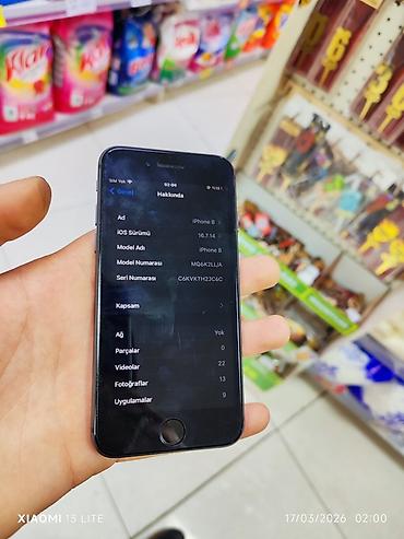 ıphone se 2020: IPhone SE 2020, 64 GB, Qara, Barmaq izi — 8