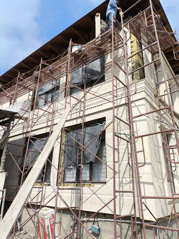 Фасадные работы: Ремонт фасада, Утепление фасада, Фасадный декор | Балясины | Сары-Таш, Гранит | Базальт Больше 6 лет опыта — 12