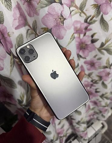 iphine 11 pro: IPhone 11 Pro Max, Б/у, 256 ГБ, Серебристый, Зарядное устройство, Защитное стекло, Чехол, 96 % — 1