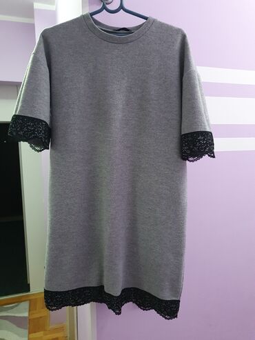 tunike za punije dame prodaja: S (EU 36), Single-colored, color - Grey