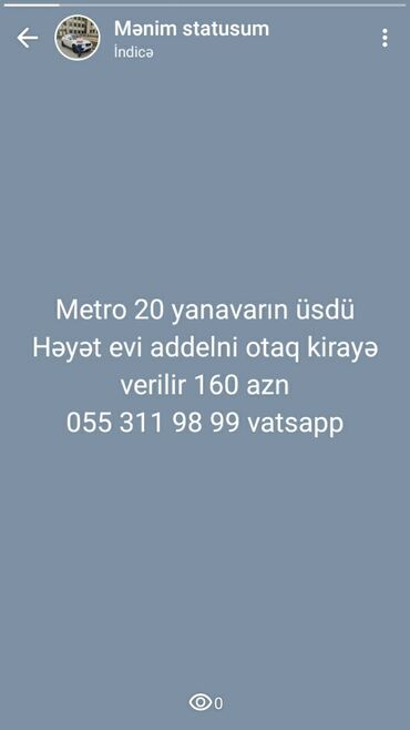 20 yanvarda kiraye evler 200 manata: Uzunmüddətli kirayə mənzillər