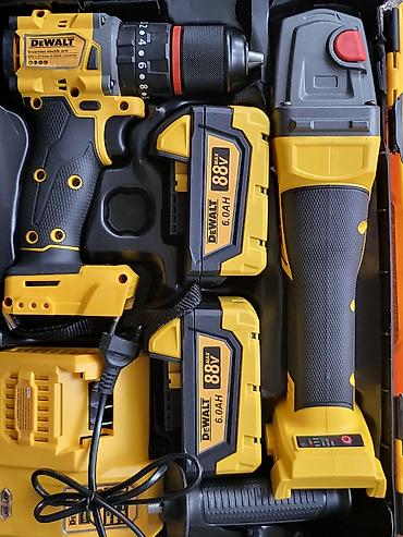 dewalt dcd794d1: Шуруповерт + Болгарка Аккумуляторный комплект инструментов DEWALT 88V — 3