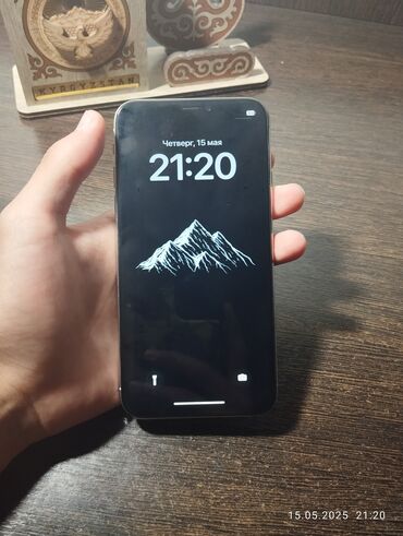 Apple iPhone: IPhone X, Б/у, 256 ГБ, White Titanium, Чехол, 100 %