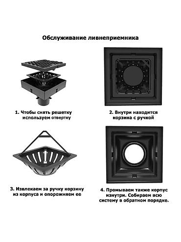 манеж новый: Ливнеприемник Gidrolica ?200 мм - Назначение: сбор и отвод — 2