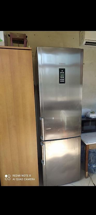 İşlənmiş 2 qapılı Hotpoint Ariston Soyuducu Satılır, rəng - Boz, Dolab içi