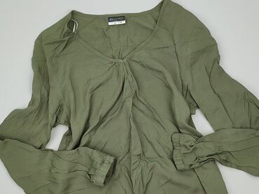 obcisła bluzka z dekoltem: Women's blouse, size S (EU 36)