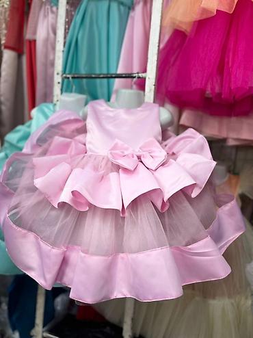 Платья: Детское платье, цвет - Голубой, Новый — 8