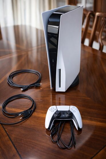 PS5 (Sony PlayStation 5): PlayStation 5 FAT (Diskli versiya) — İdeal vəziyyətdə, tam komplekt — 2