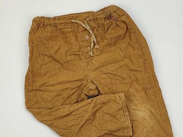 luźne spodnie na lato: Material trousers, H&M, 1.5-2 years, 92, condition - Satisfying