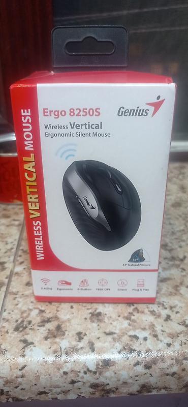 Техника и электроника: Genius Ergo 8250S – simsiz vertikal, ergonomik və səssiz siçan — 1