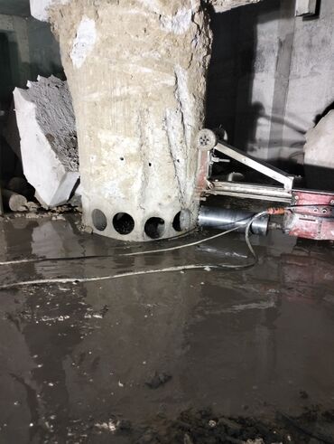 Beton işləri: Beton kəsmə və deşmə xidməti - Armaturlu beton, bünövrə, sütun, kiriş — 1