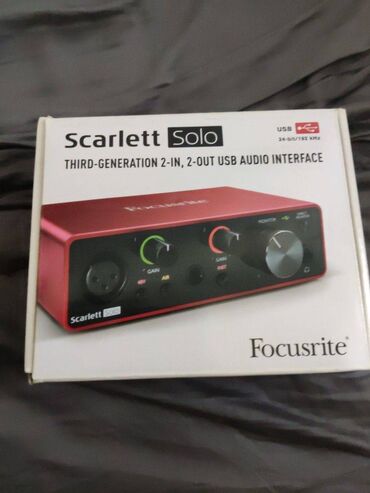 Другие комплектующие: Звуковая карта FOCUSRITE SCARLETT SOLO 2ND GEN в отличном состоянии