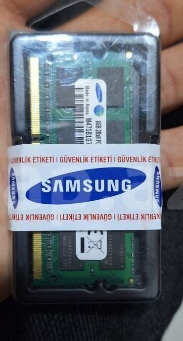 ddr3 ram 16gb 3000mhz: Operativ yaddaş (RAM) Samsung, 8 GB, 1600 Mhz, DDR3, Noutbuk üçün