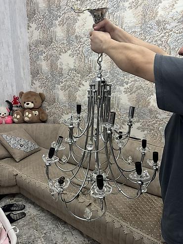 lusturlarin qiymeti: Çılçıraq, 10 və daha çox lampa, Metal — 2