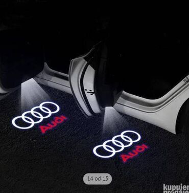 Auto oprema: LED projektori logotipa za vrata – Audi - Ugradnja umesto fabričkog — 1