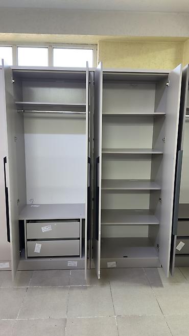 Спальные гарнитуры: Спальный гарнитур, Новый, Двуспальная кровать, Шкаф, Комод, ДСП, Бесплатная доставка, цвет - Серый — 8