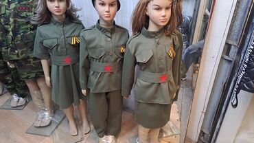 детские военные формы: Комплект, цвет - Зеленый, Новый