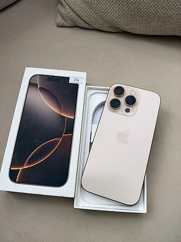 ayfon 17 pro max dubayski: IPhone 16 Pro, 256 GB, Qızılı — 1