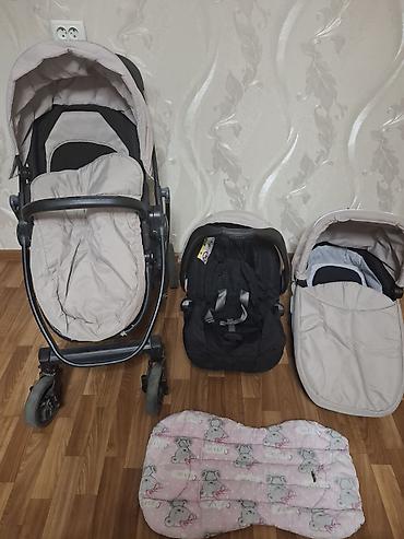 Коляски: Коляска американская Graco 3в 1 люлька 0+ с зимним чехлом прогулка 6+ — 11