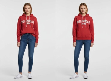 coca cola ubrania: PULL&BEAR, Bluza z kapturem damska, rozmiar S