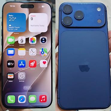 macbook 16 pro: IPhone 17 Pro Max, 512 GB, Mavi, Face ID — 1