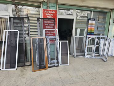 Plastik pəncərələr: İkiqat şüşə paketi Plastik pəncərə, Еni: 200 sm, Uzunluğu: 160 sm — 9