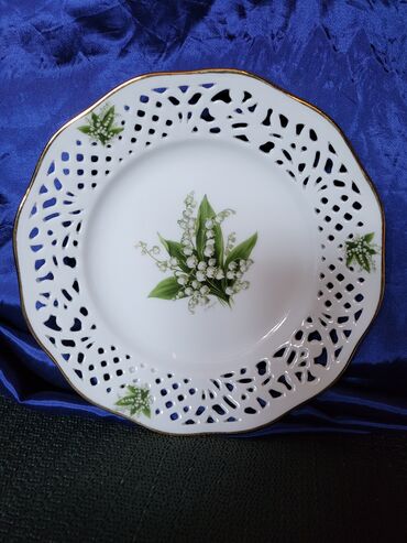 Ostalo posuđe: Tanjir nov dekorativni Schumann 1945g+ Nemacka. Porcelanski — 6