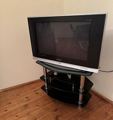 kunc ref: Samsung televizor və şüşə TV stendi - Marka/model: Samsung (CRT — 1
