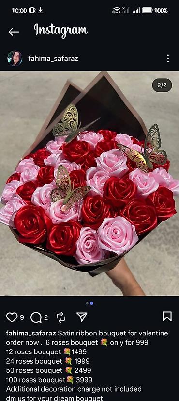 Praznična dekoracija: Satenske bukete ruža – idealni za Dan zaljubljenih i posebne prilike — 1