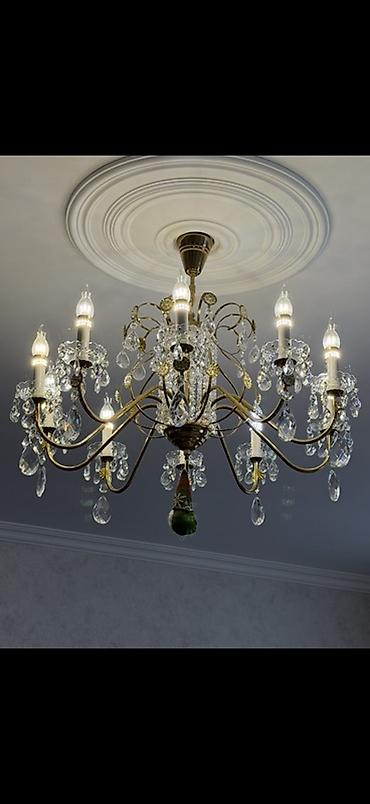 İşıqlandırma: Çılçıraq, 10 və daha çox lampa, Metal — 2